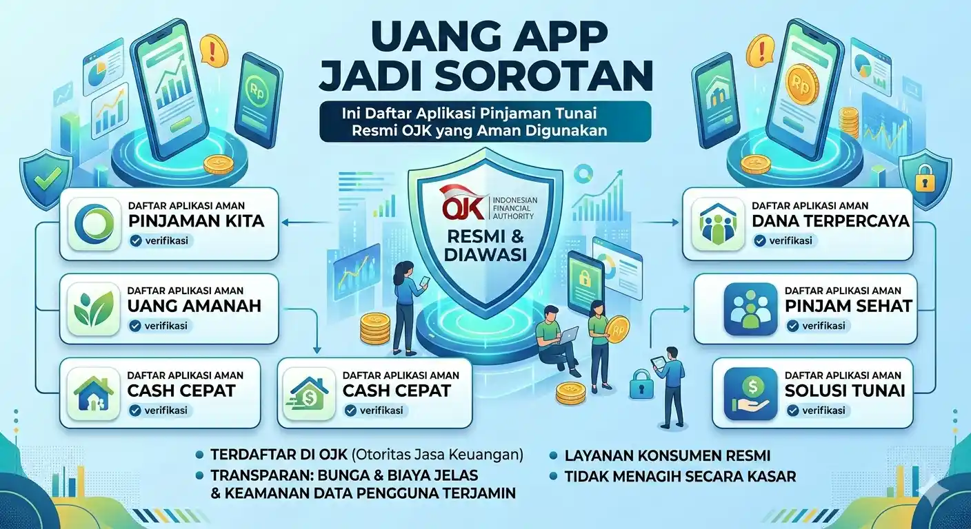 Uang App Jadi Sorotan, Ini Daftar Aplikasi Pinjaman Tunai Resmi OJK